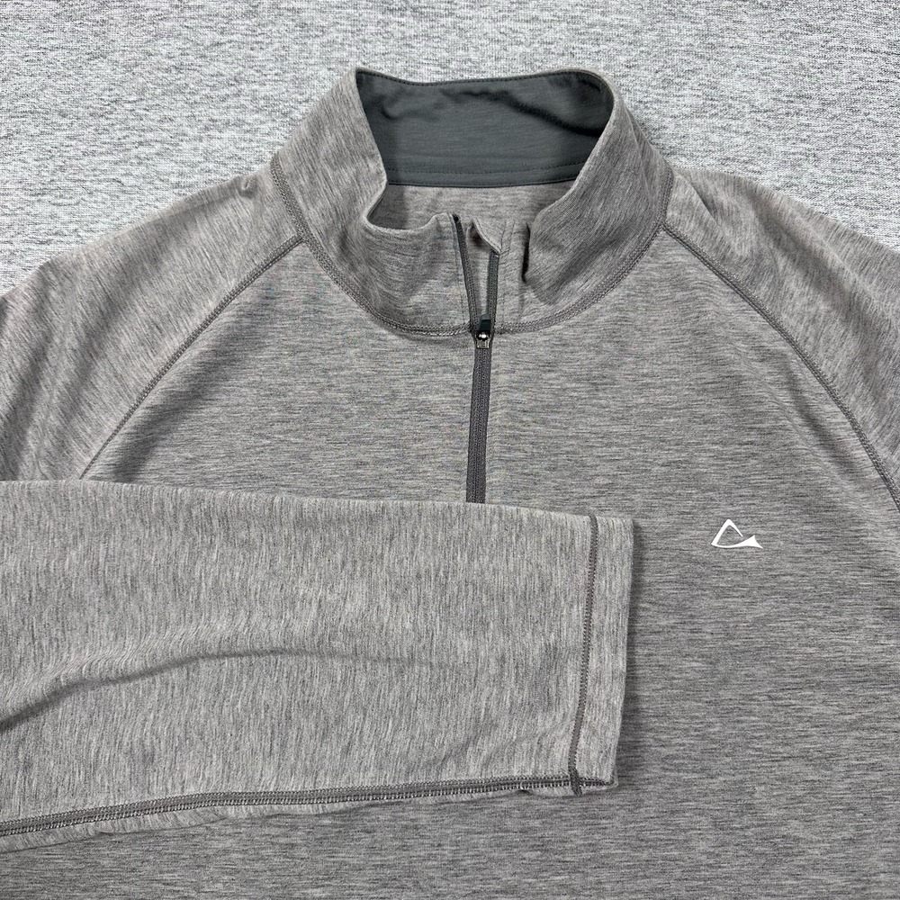 Paradox Merino Blend Pullover Mens XL Gray 1/4 Zip Drirelease Stretch Outdoor